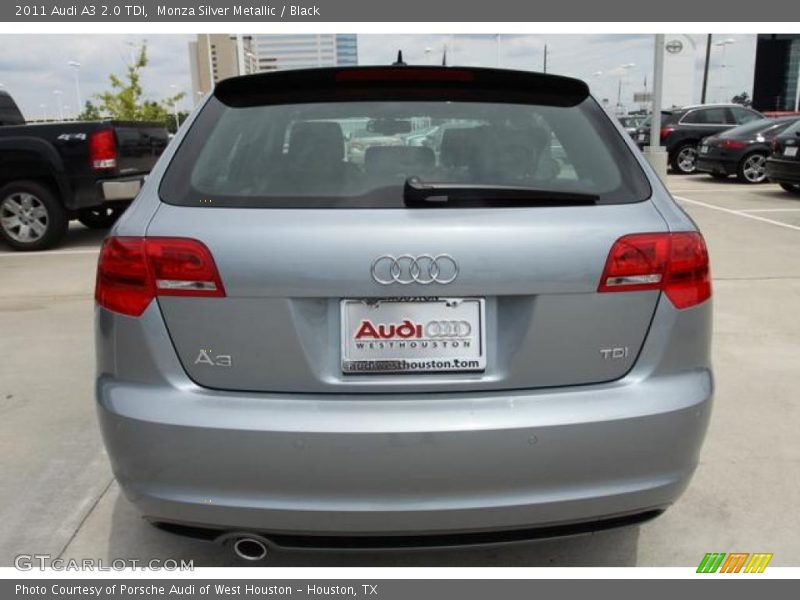 Monza Silver Metallic / Black 2011 Audi A3 2.0 TDI