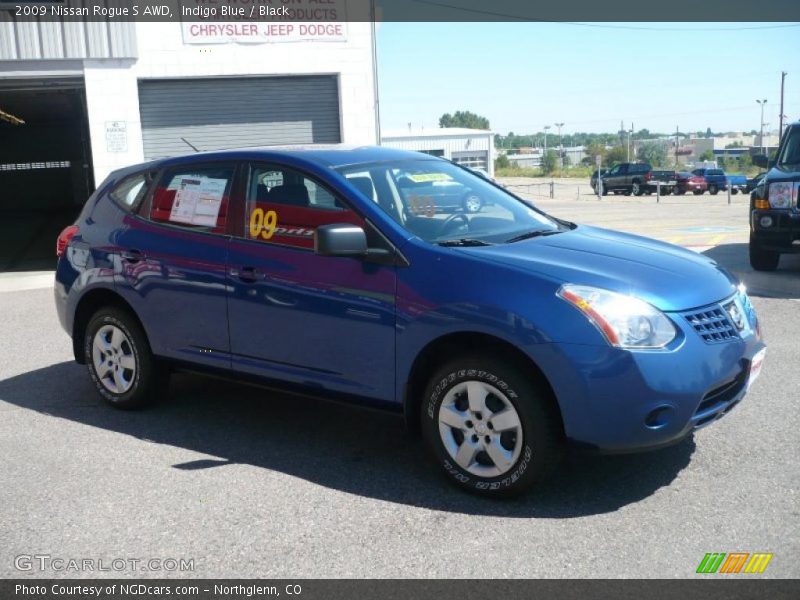 Indigo Blue / Black 2009 Nissan Rogue S AWD