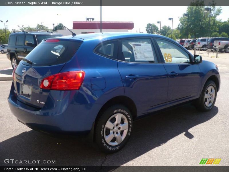 Indigo Blue / Black 2009 Nissan Rogue S AWD