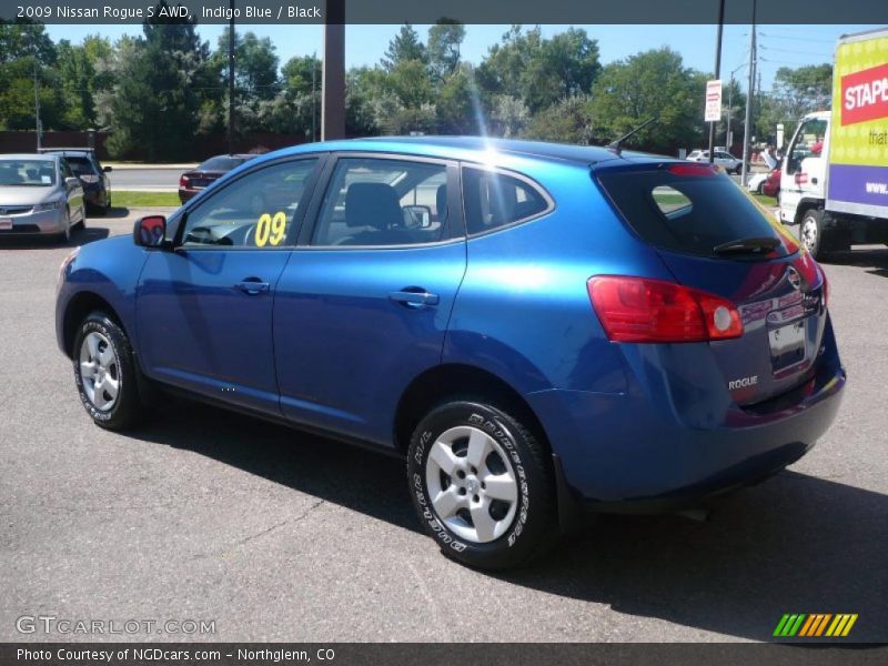 Indigo Blue / Black 2009 Nissan Rogue S AWD