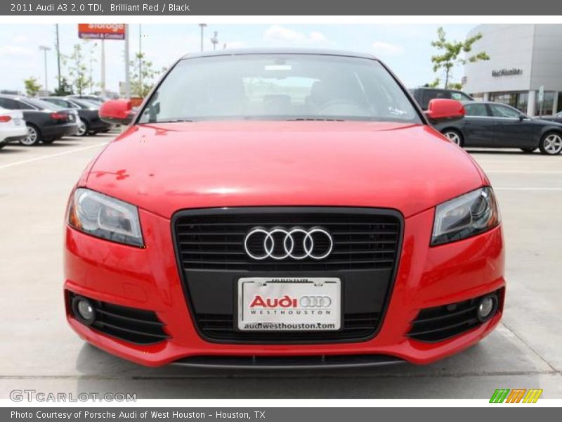 Brilliant Red / Black 2011 Audi A3 2.0 TDI