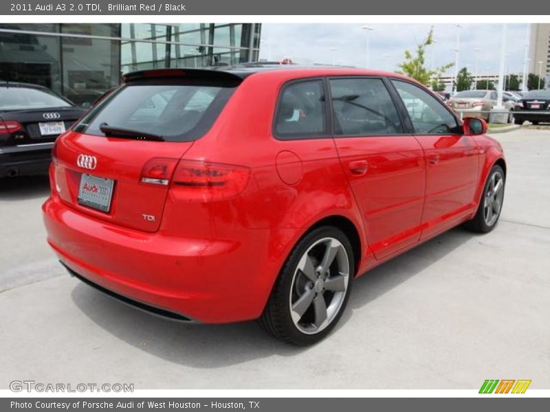Brilliant Red / Black 2011 Audi A3 2.0 TDI