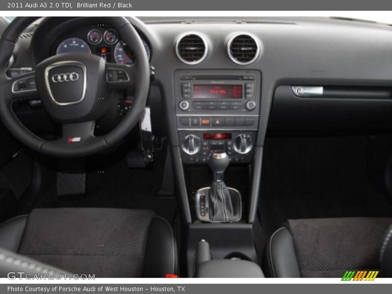 Brilliant Red / Black 2011 Audi A3 2.0 TDI