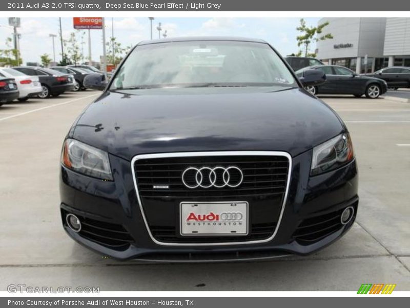 Deep Sea Blue Pearl Effect / Light Grey 2011 Audi A3 2.0 TFSI quattro