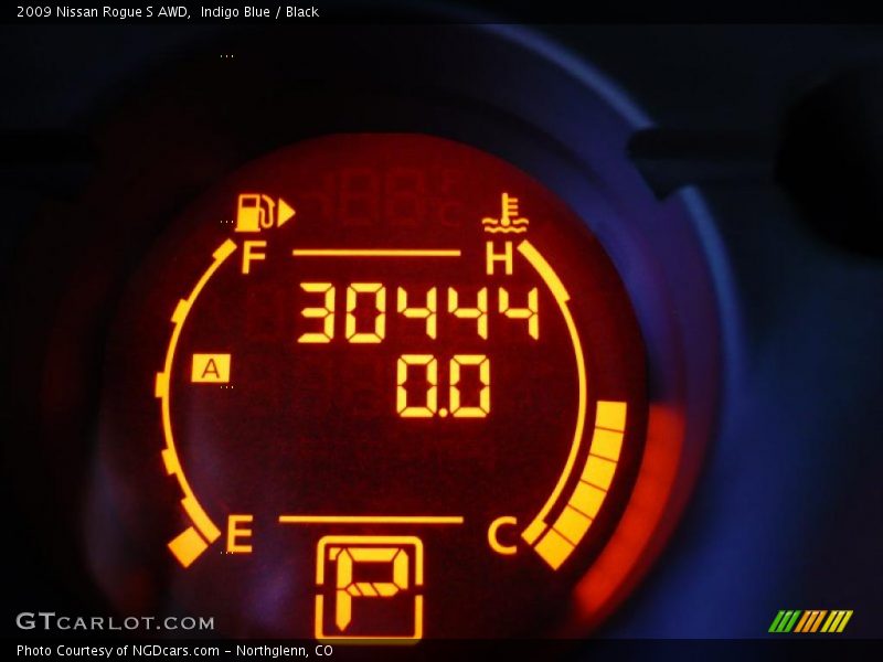 Indigo Blue / Black 2009 Nissan Rogue S AWD