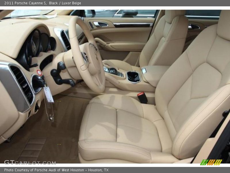 Black / Luxor Beige 2011 Porsche Cayenne S