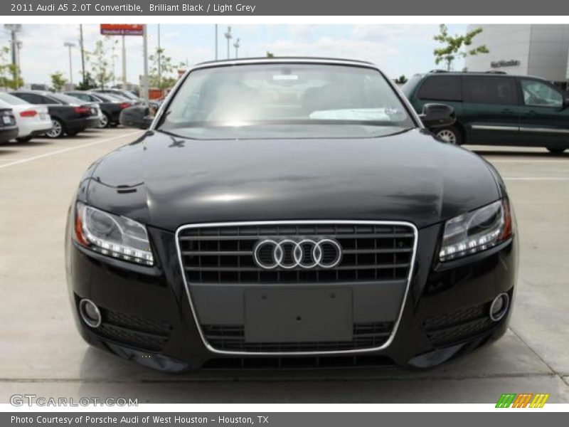 Brilliant Black / Light Grey 2011 Audi A5 2.0T Convertible