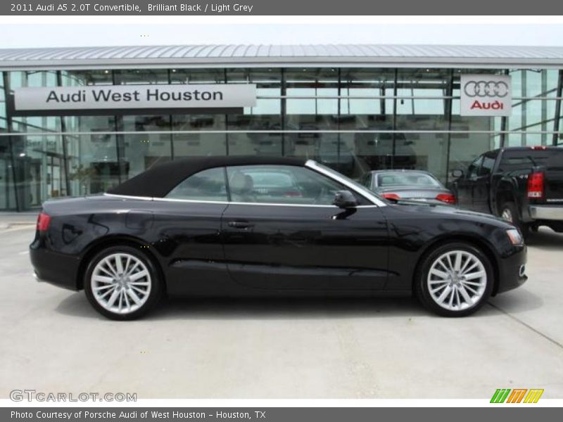 Brilliant Black / Light Grey 2011 Audi A5 2.0T Convertible
