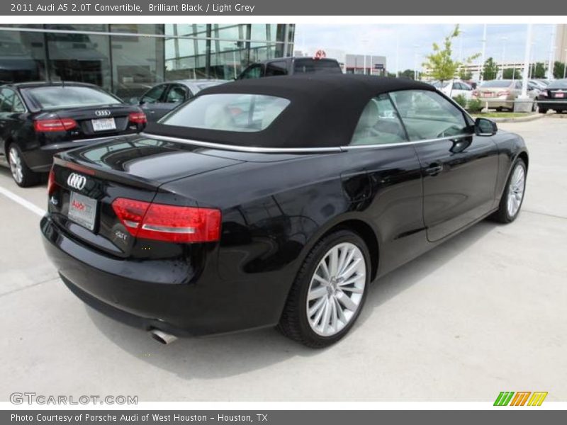Brilliant Black / Light Grey 2011 Audi A5 2.0T Convertible