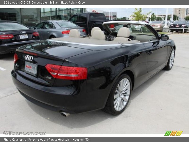 Brilliant Black / Light Grey 2011 Audi A5 2.0T Convertible
