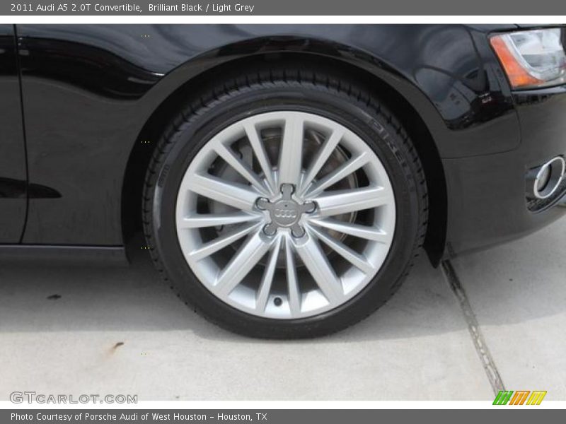 Brilliant Black / Light Grey 2011 Audi A5 2.0T Convertible