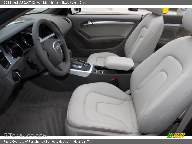 Brilliant Black / Light Grey 2011 Audi A5 2.0T Convertible