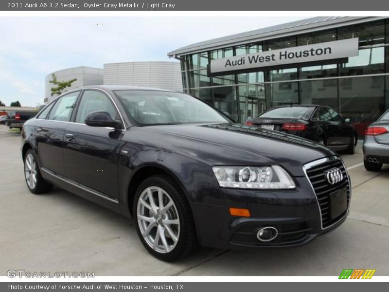 Oyster Gray Metallic / Light Gray 2011 Audi A6 3.2 Sedan