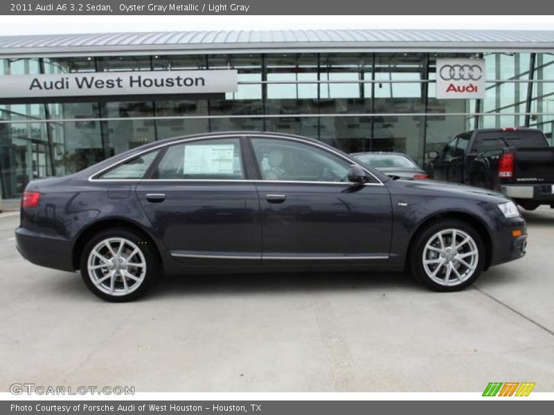 Oyster Gray Metallic / Light Gray 2011 Audi A6 3.2 Sedan