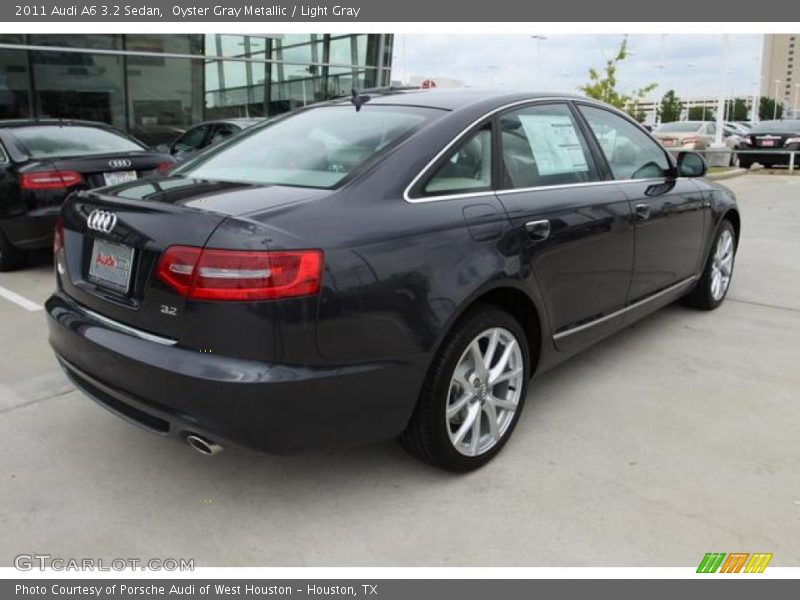 Oyster Gray Metallic / Light Gray 2011 Audi A6 3.2 Sedan