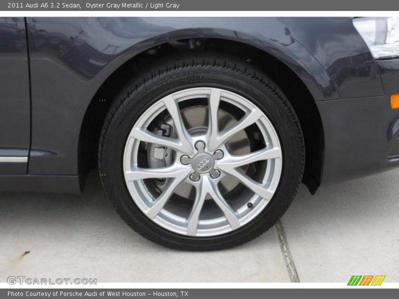 Oyster Gray Metallic / Light Gray 2011 Audi A6 3.2 Sedan