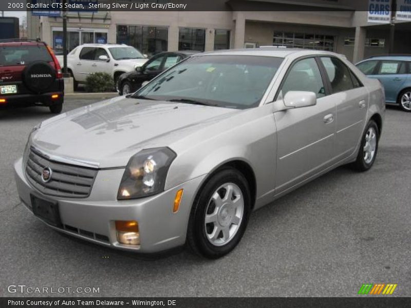 Sterling Silver / Light Gray/Ebony 2003 Cadillac CTS Sedan