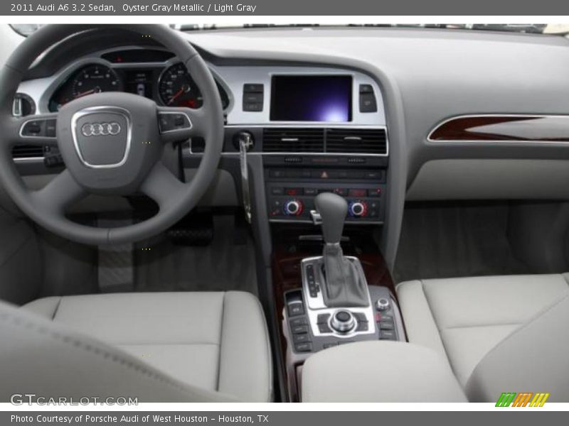 Oyster Gray Metallic / Light Gray 2011 Audi A6 3.2 Sedan