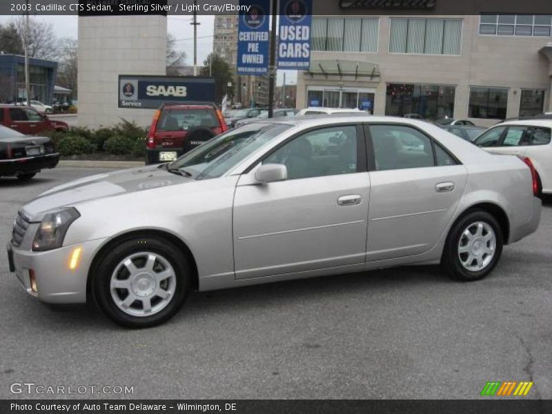 Sterling Silver / Light Gray/Ebony 2003 Cadillac CTS Sedan