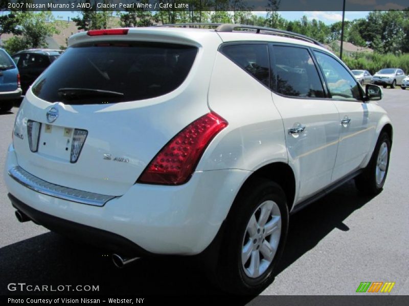 Glacier Pearl White / Cafe Latte 2007 Nissan Murano S AWD