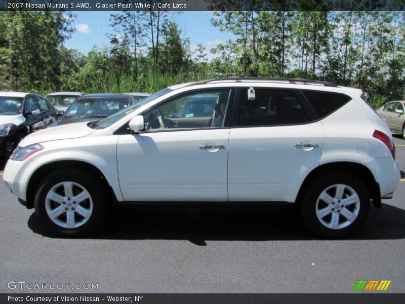 Glacier Pearl White / Cafe Latte 2007 Nissan Murano S AWD