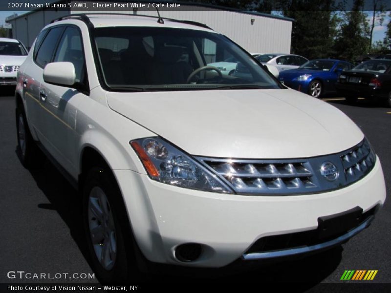 Glacier Pearl White / Cafe Latte 2007 Nissan Murano S AWD