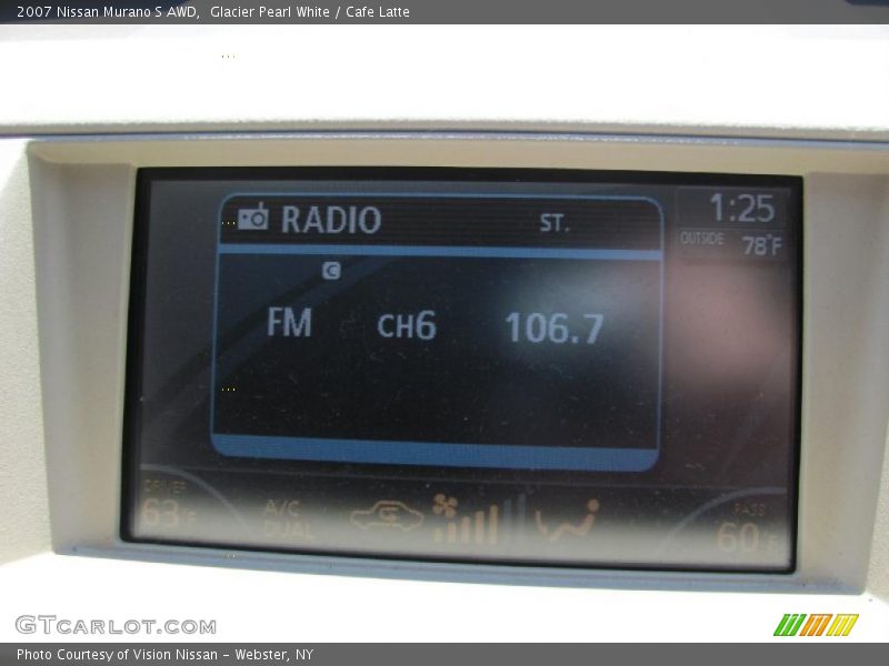 Glacier Pearl White / Cafe Latte 2007 Nissan Murano S AWD