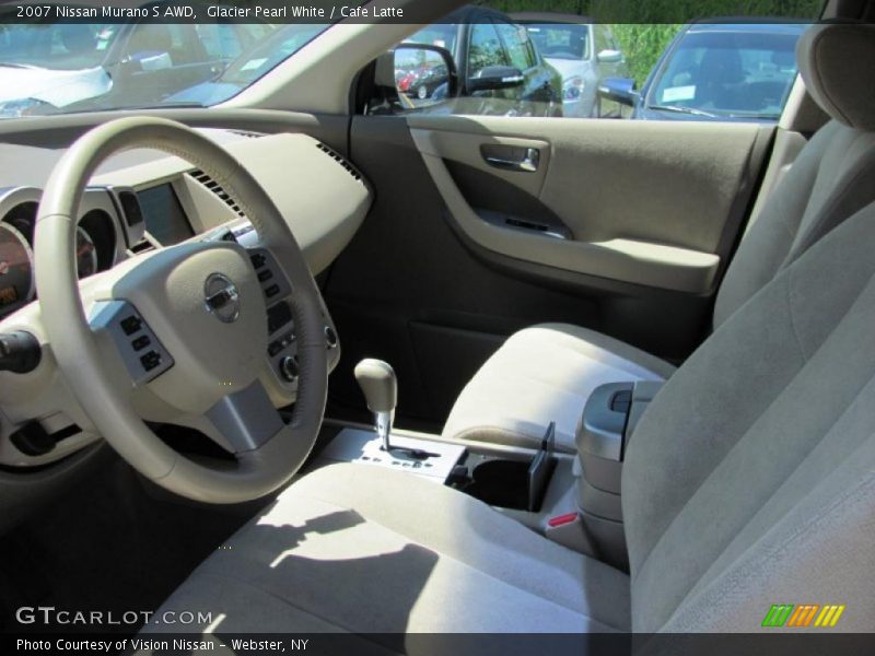 Glacier Pearl White / Cafe Latte 2007 Nissan Murano S AWD