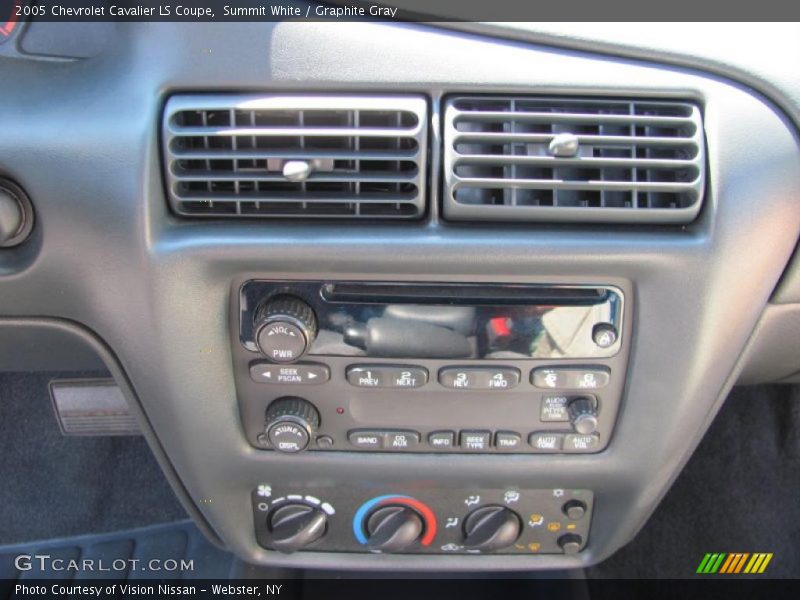 Summit White / Graphite Gray 2005 Chevrolet Cavalier LS Coupe