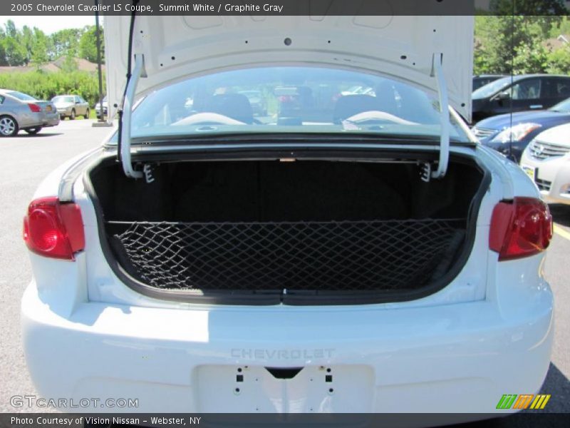 Summit White / Graphite Gray 2005 Chevrolet Cavalier LS Coupe