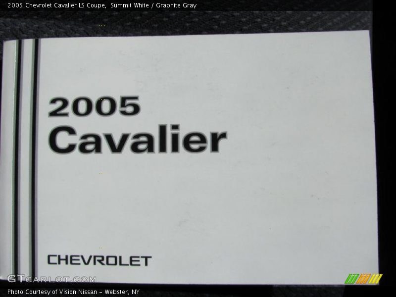 Summit White / Graphite Gray 2005 Chevrolet Cavalier LS Coupe