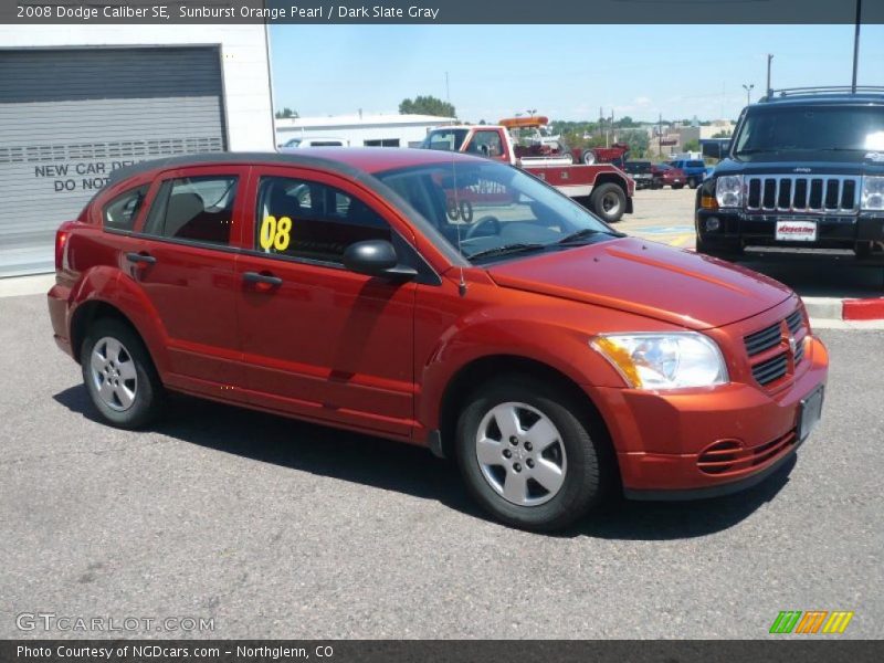 Sunburst Orange Pearl / Dark Slate Gray 2008 Dodge Caliber SE