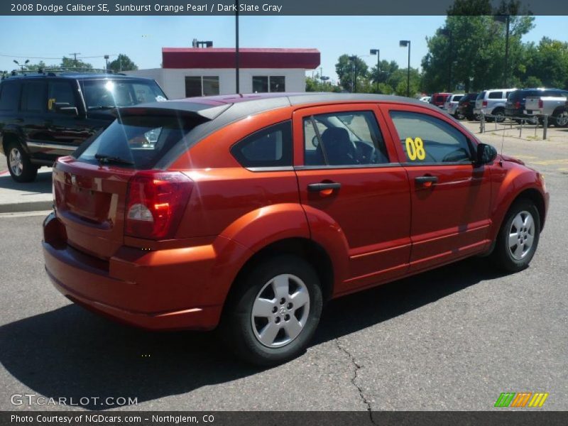 Sunburst Orange Pearl / Dark Slate Gray 2008 Dodge Caliber SE