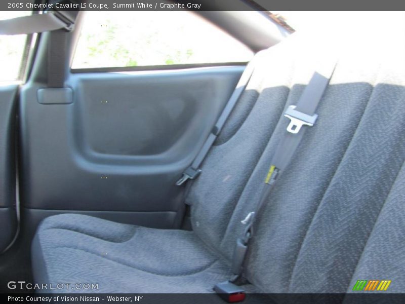 Summit White / Graphite Gray 2005 Chevrolet Cavalier LS Coupe