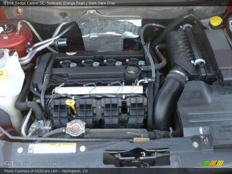 Sunburst Orange Pearl / Dark Slate Gray 2008 Dodge Caliber SE