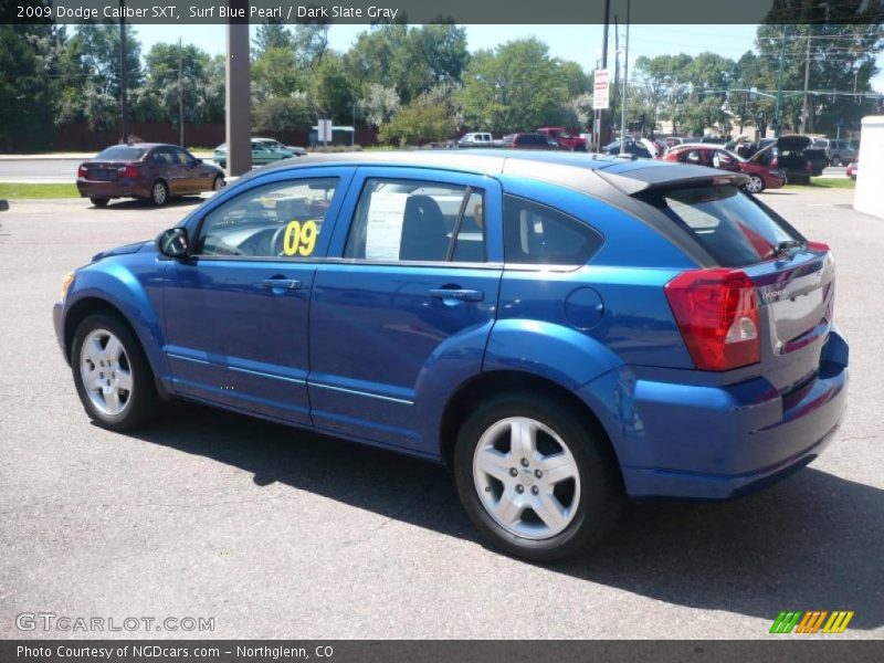Surf Blue Pearl / Dark Slate Gray 2009 Dodge Caliber SXT