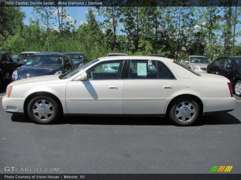 White Diamond / Oatmeal 2003 Cadillac DeVille Sedan