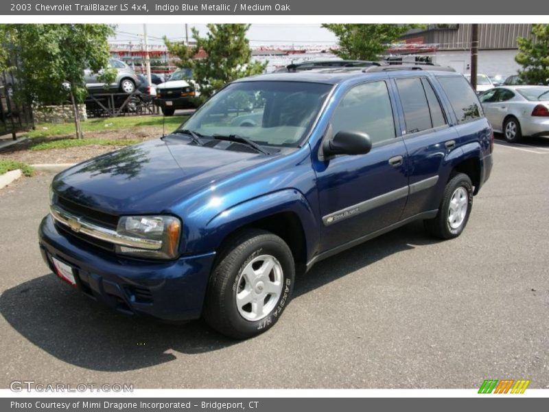 Indigo Blue Metallic / Medium Oak 2003 Chevrolet TrailBlazer LS 4x4