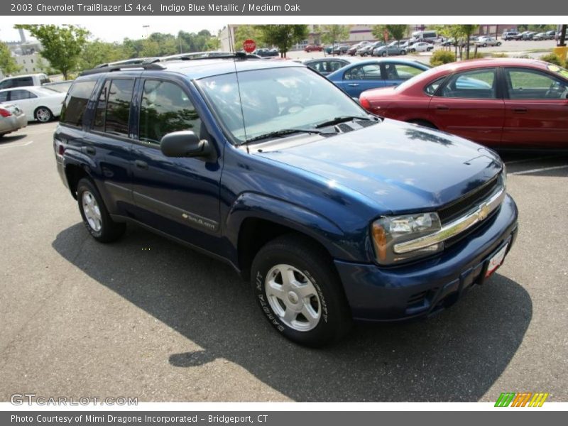 Indigo Blue Metallic / Medium Oak 2003 Chevrolet TrailBlazer LS 4x4
