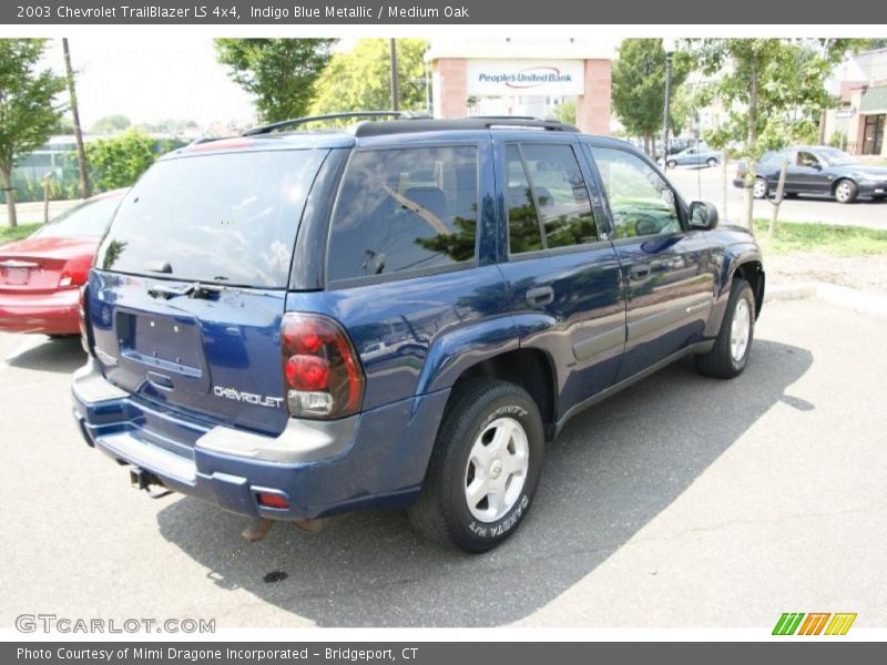 Indigo Blue Metallic / Medium Oak 2003 Chevrolet TrailBlazer LS 4x4