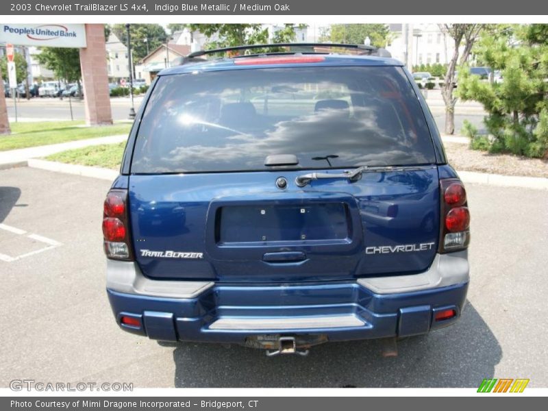 Indigo Blue Metallic / Medium Oak 2003 Chevrolet TrailBlazer LS 4x4