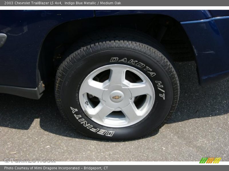 Indigo Blue Metallic / Medium Oak 2003 Chevrolet TrailBlazer LS 4x4