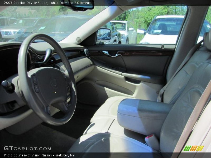 White Diamond / Oatmeal 2003 Cadillac DeVille Sedan