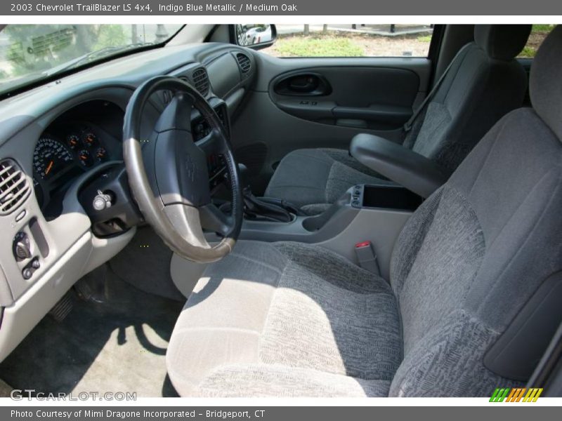 Indigo Blue Metallic / Medium Oak 2003 Chevrolet TrailBlazer LS 4x4