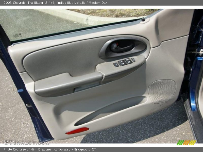 Indigo Blue Metallic / Medium Oak 2003 Chevrolet TrailBlazer LS 4x4