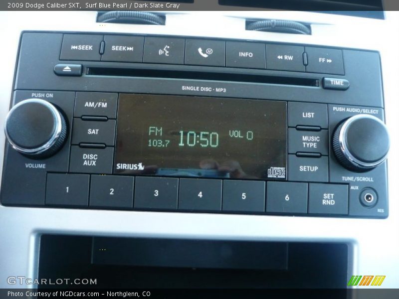 Surf Blue Pearl / Dark Slate Gray 2009 Dodge Caliber SXT