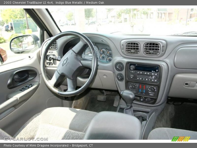 Indigo Blue Metallic / Medium Oak 2003 Chevrolet TrailBlazer LS 4x4