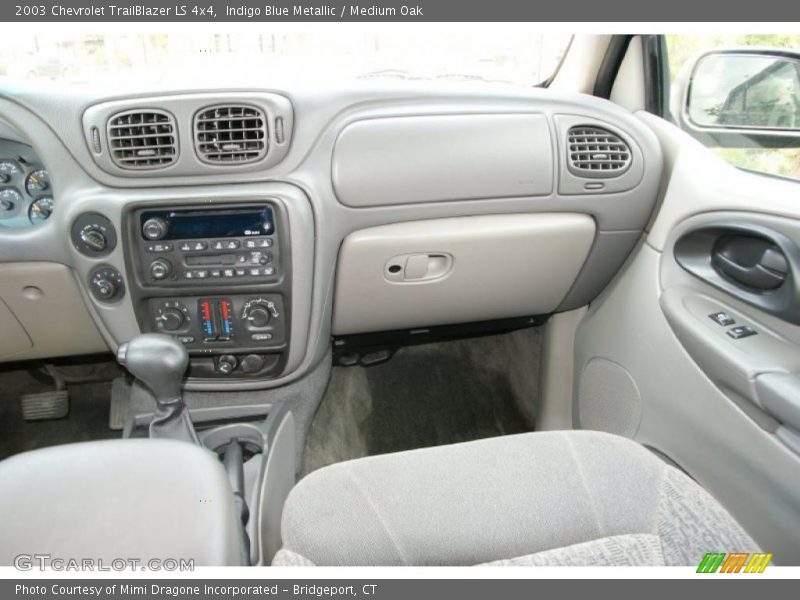 Indigo Blue Metallic / Medium Oak 2003 Chevrolet TrailBlazer LS 4x4