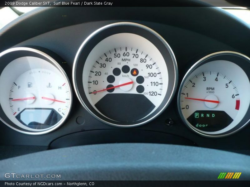 Surf Blue Pearl / Dark Slate Gray 2009 Dodge Caliber SXT
