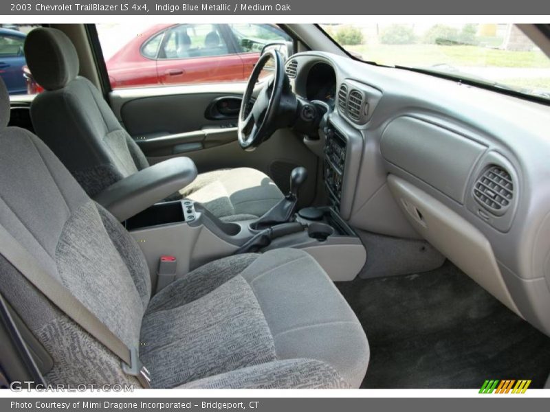 Indigo Blue Metallic / Medium Oak 2003 Chevrolet TrailBlazer LS 4x4